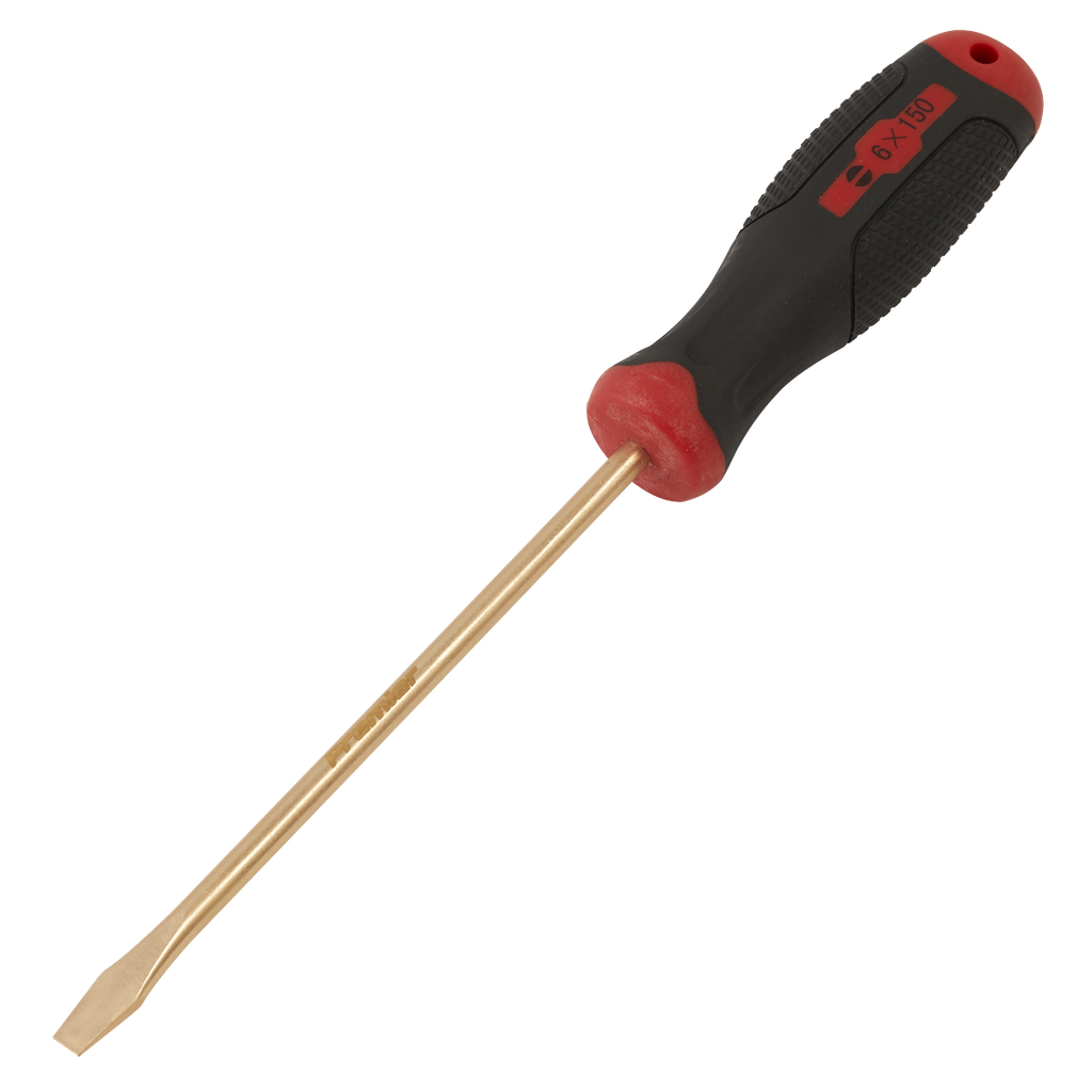 Sealey Screwdriver Slotted 6 x 150mm - Non-Sparking
