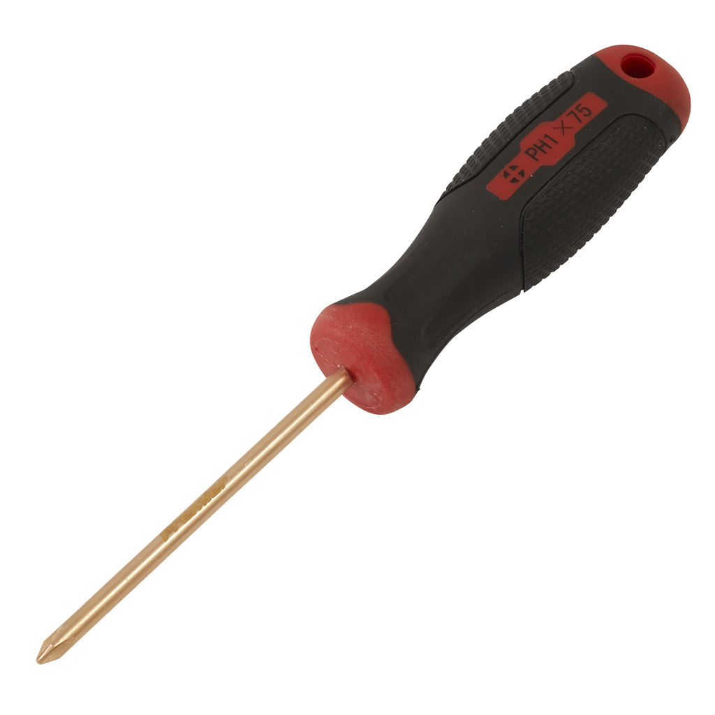 Sealey Screwdriver Phillips #1 x 75mm - Non-Sparking