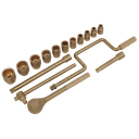 Premier Non-Sparking Socket Set 1/2"Sq Drive 17pc