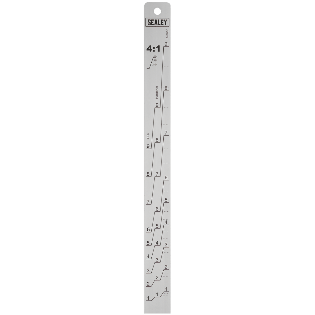 Sealey Aluminium Paint Measuring Stick 2:1/4:1