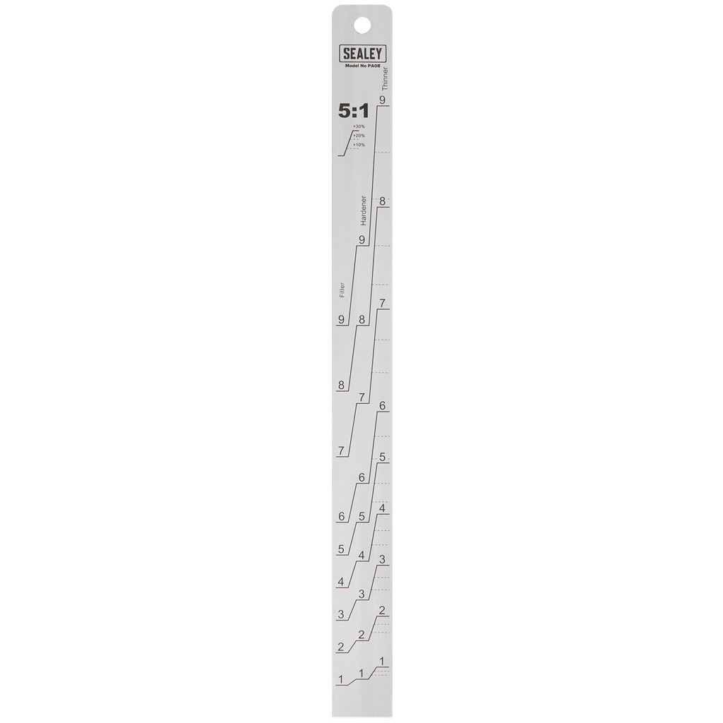 Sealey Aluminium Paint Measuring Stick 5:1/5:3