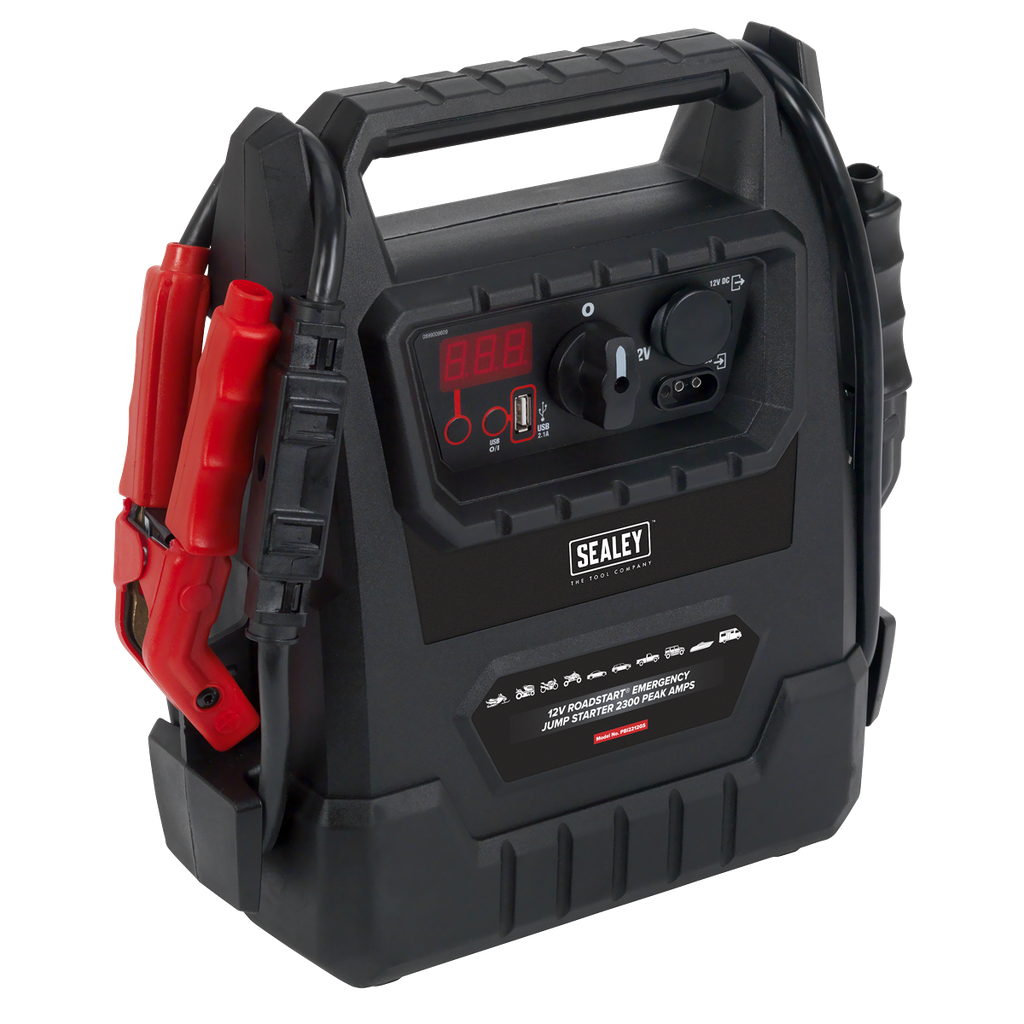 Sealey 12V RoadStart® Emergency Jump Starter 2300 Peak Amps - DEKRA Approved