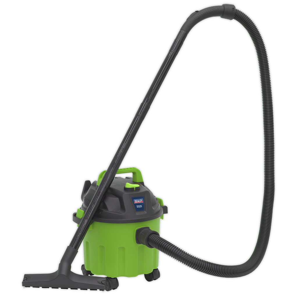 Sealey Vacuum Cleaner Wet & Dry 10L 1000W/230V - Green