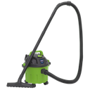 Sealey Vacuum Cleaner Wet & Dry 10L 1000W/230V - Green