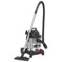 Sealey Vacuum Cleaner Wet & Dry Stainless Drum 20L 1250W/230V