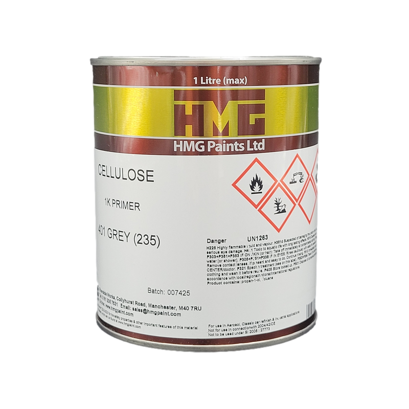HMG 401 GREY CELLULOSE PRIMER 1L (Each)