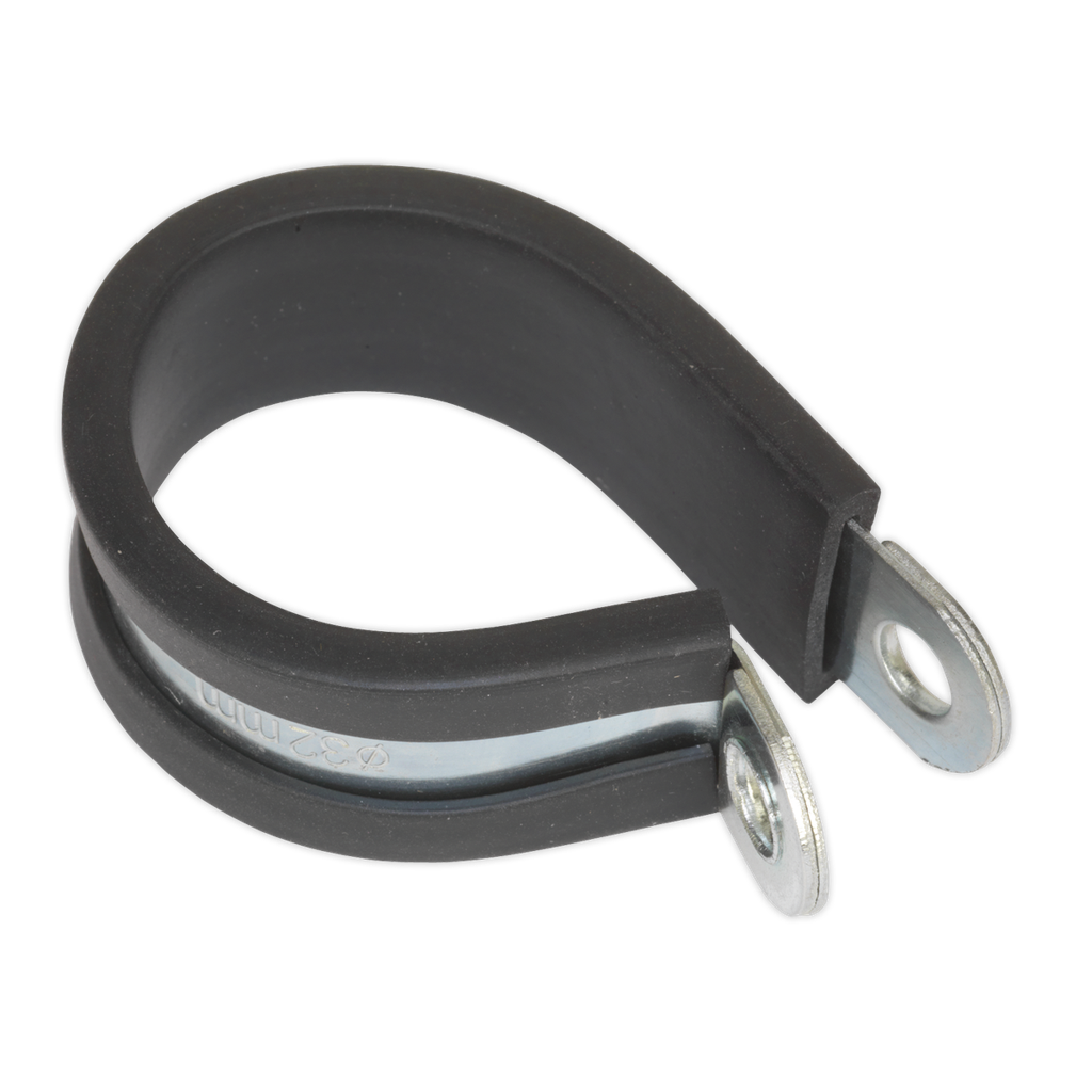Rubber Lined P-Clip 32mm - Pack of 25