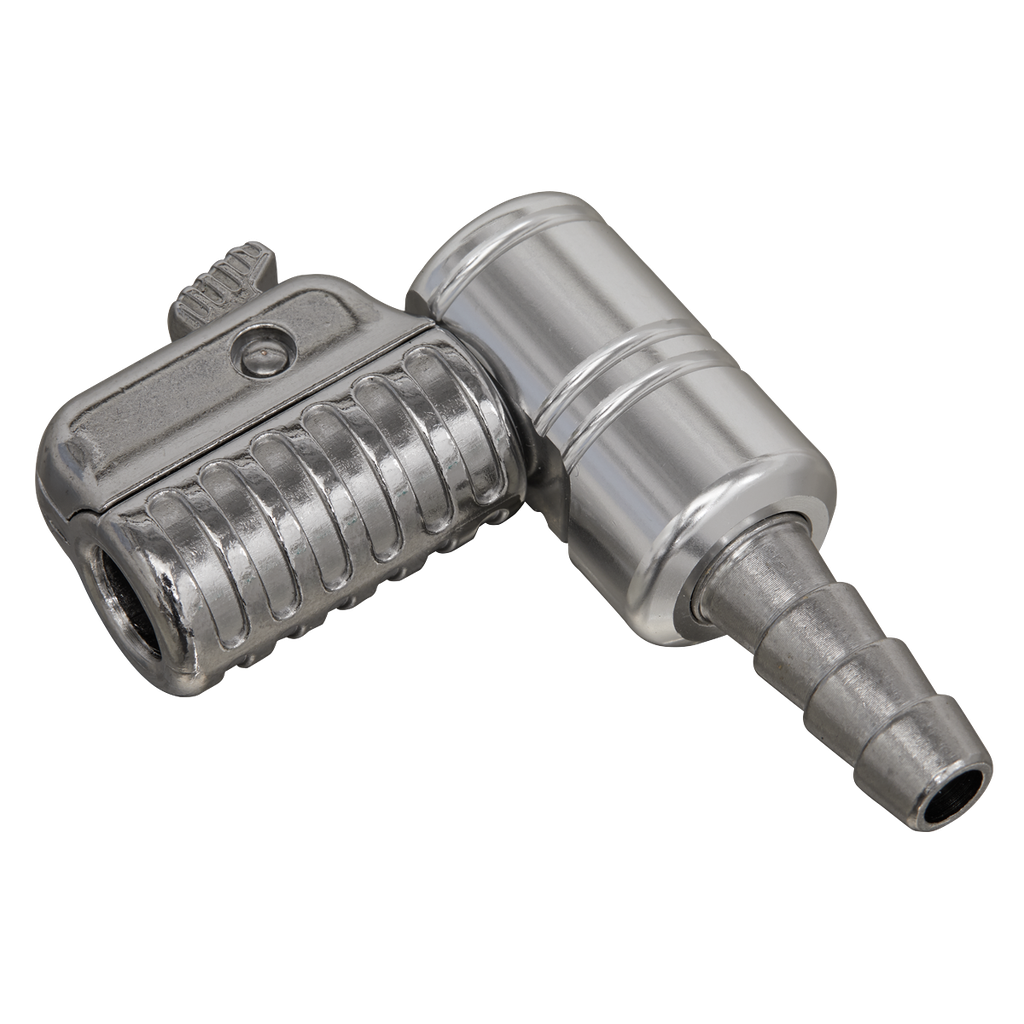 PCL 90° Angled Swivel Tyre Inflator Clip-On Connector 8mm Bore