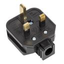 Sealey 13A Heavy-Duty Plug - Black