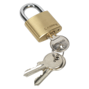 Sealey Brass Body Padlock 30mm