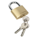 Sealey Brass Body Padlock 50mm