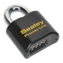 Sealey Premier™ Steel Body Combination Padlock 62mm