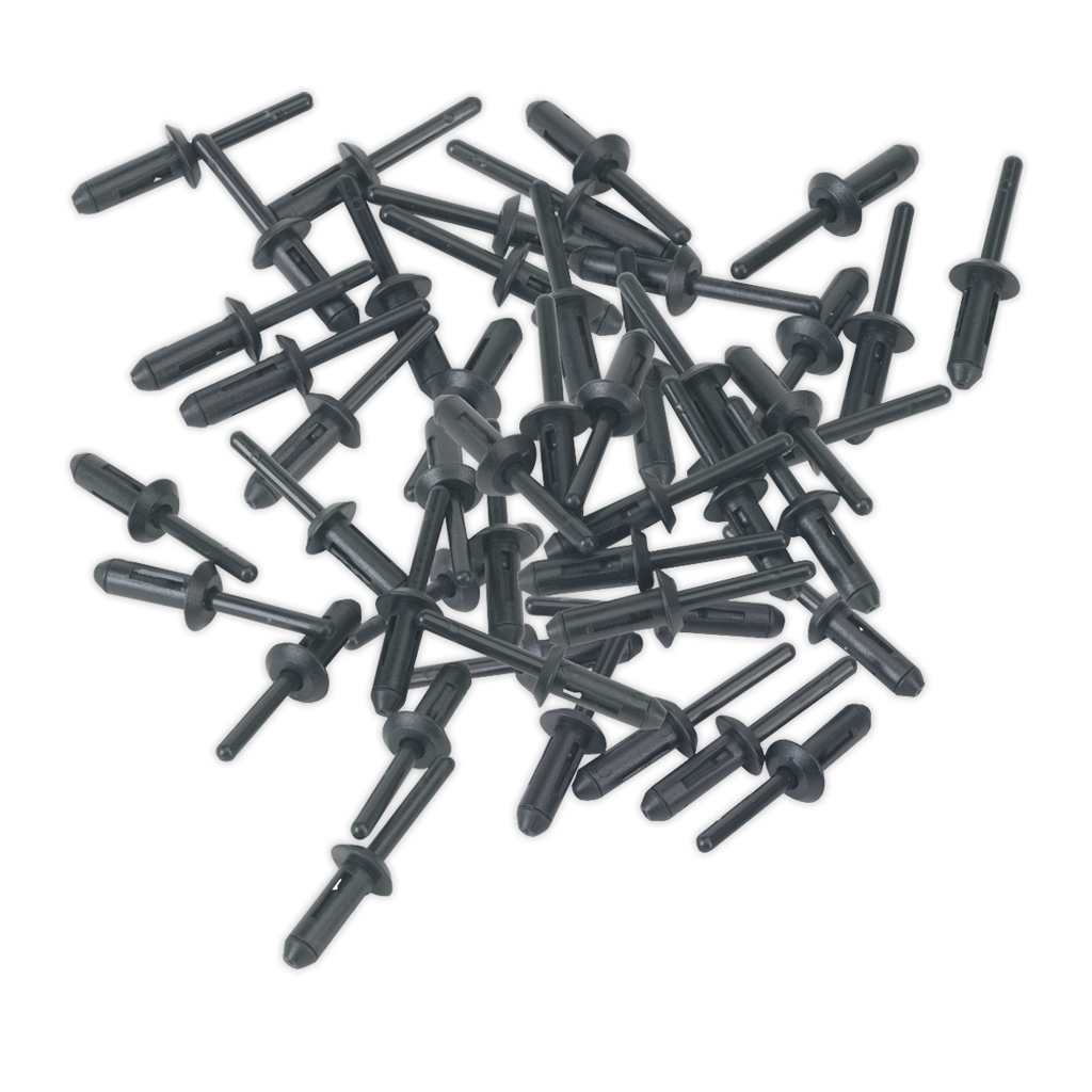 Plastic Rivet 6.6 x 17.2mm - Pack of 50