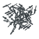 Plastic Rivet 6.6 x 17.2mm - Pack of 50