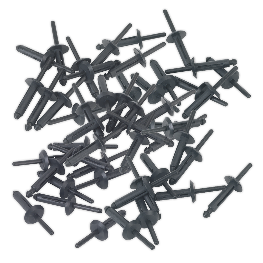 Sealey Plastic Rivet 6.3 x 25.2mm - Pack of 50