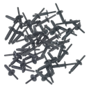 Plastic Rivet 6.3 x 25.2mm - Pack of 50