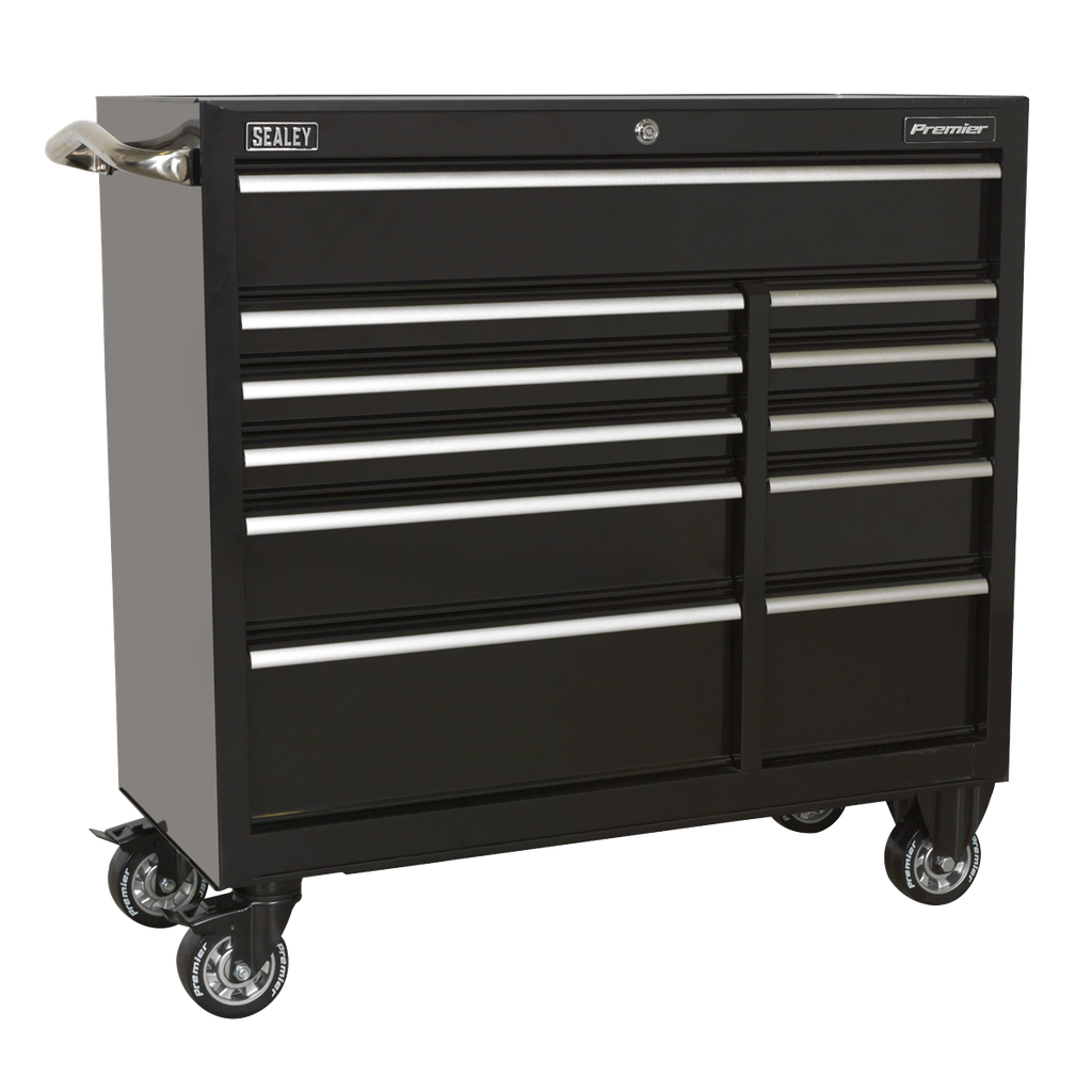 Premier™ Heavy-Duty Extra-Wide Rollcab 11 Drawer 1055mm - Black