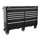 Sealey Premier™ Heavy-Duty Extra-Wide Rollcab 11 Drawer 1430mm - Black