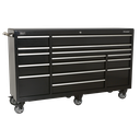 Sealey Premier™ Heavy-Duty Extra-Wide Rollcab 15 Drawer 1845mm - Black