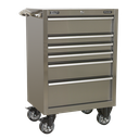 Premier™ Heavy-Duty Rollcab 6 Drawer 675mm - Stainless Steel