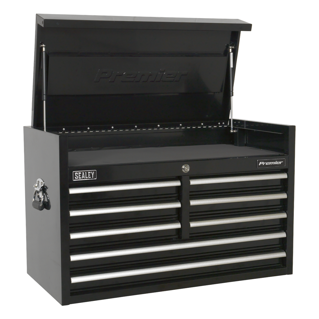 Sealey Premier™ Heavy-Duty Topchest 915mm 8 Drawer - Black