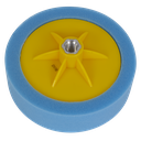 150 x 50mm Buffing & Polishing Foam Head M14 x 2mm - Blue/Medium