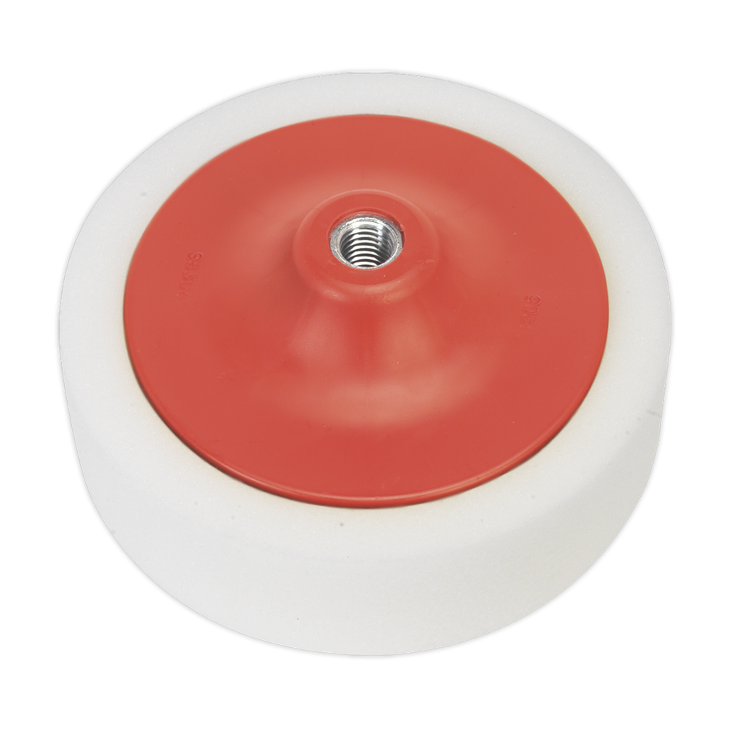 150 x 50mm Buffing & Polishing Foam Head M14 x 2mm - White/Dense
