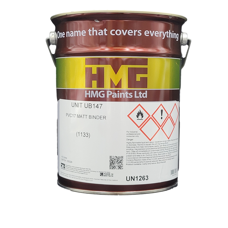 4.5ltr HMG UB147 PVC17 Matt Binder 1133 4.5L (Each)