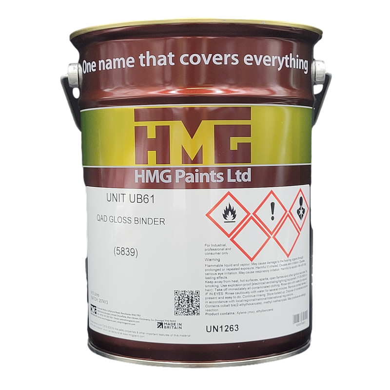 HMG UB61 QAD GLOSS BINDER (5839) 4.5L (Each)