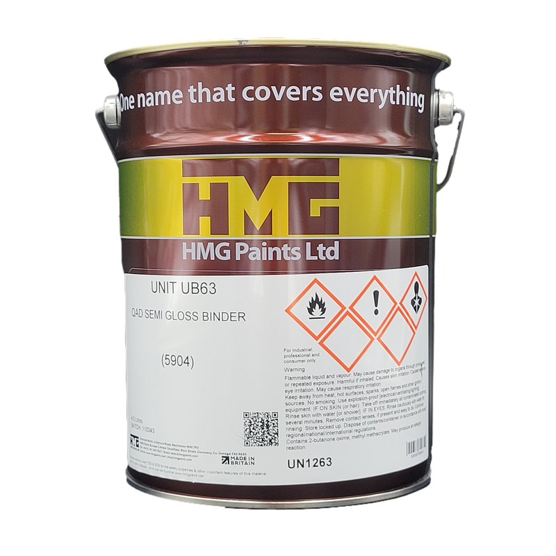 HMG UB63 QAD SEMI GLOSS BINDER 4.5L (Each)