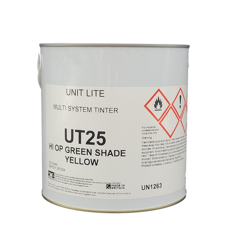 HMG (UT25) HIGH OPACITY GREEN SHADE YELLOW 2.5L (Each)