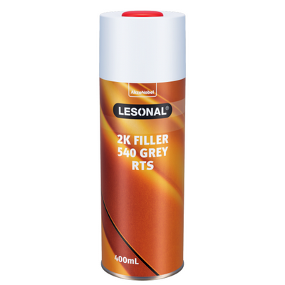 400ml Lesonal 2K Filler Grey Aerosol Grey (Each)