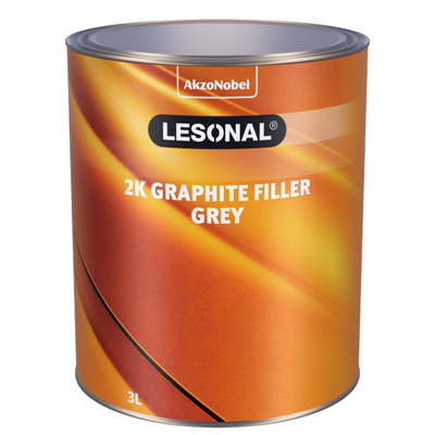 3ltr Lesonal 2K Graphite Filler Grey (Each)
