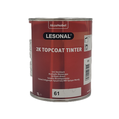 1ltr Lesonal 2K Topcoat  61 Yellow (Green) Tinter (Each)