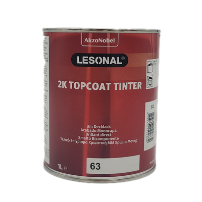 1ltr Lesonal 2K Topcoat  63 Orange (Yellow) Tinter (Each)