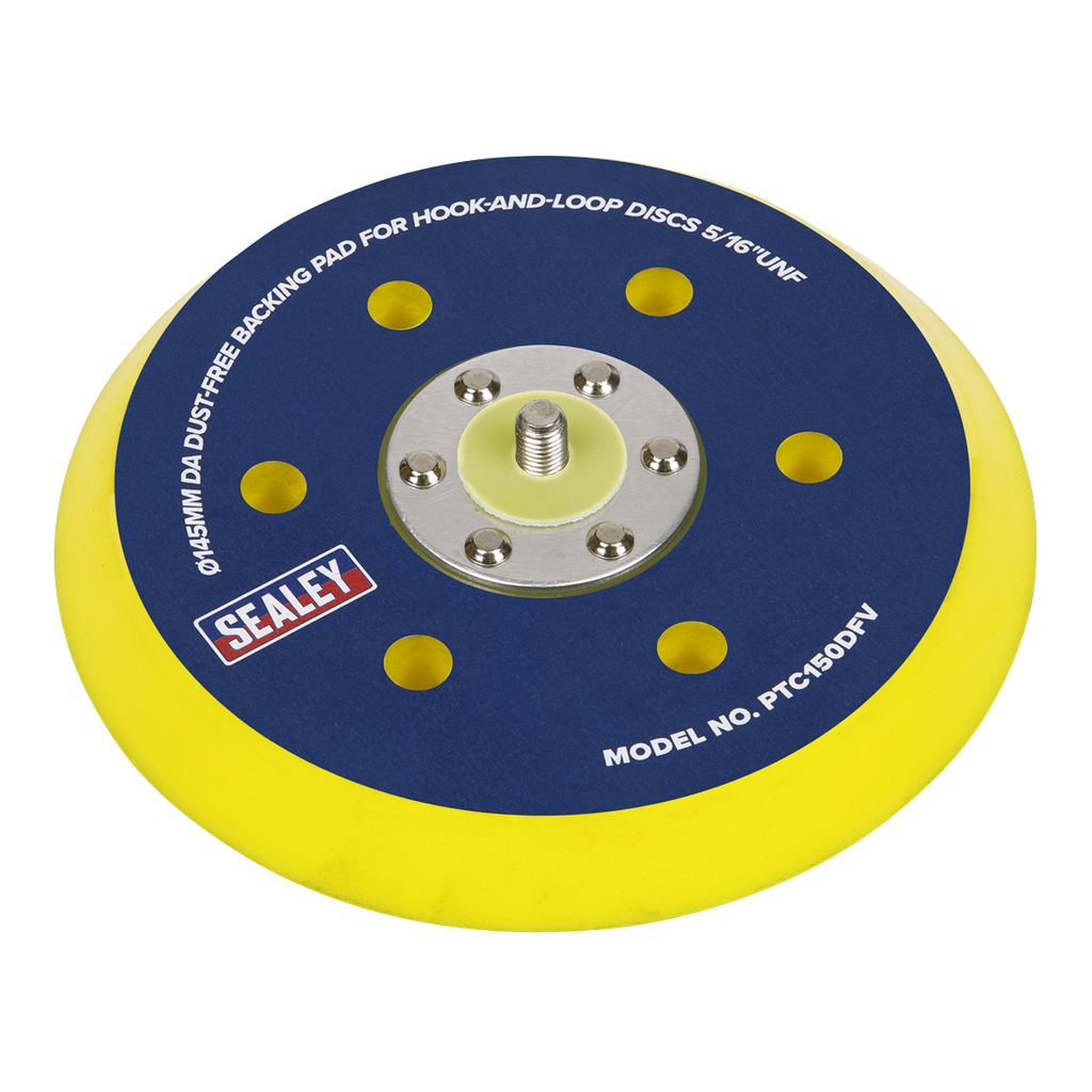 Sealey 145mm DA Dust-Free Backing Pad for Hook-and-Loop Discs 5/16"UNF