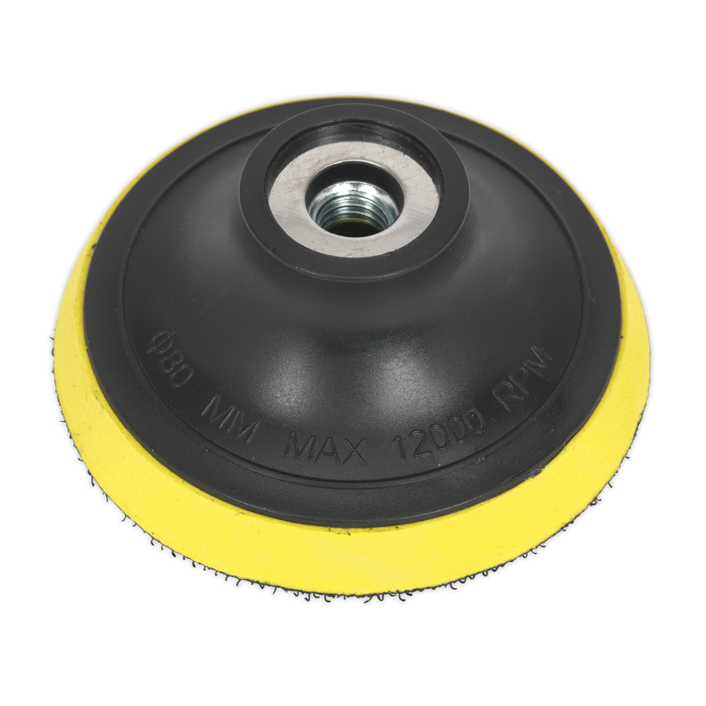 Sealey 75mm Hook-and-Loop Backing Pad M10 x 1.5mm