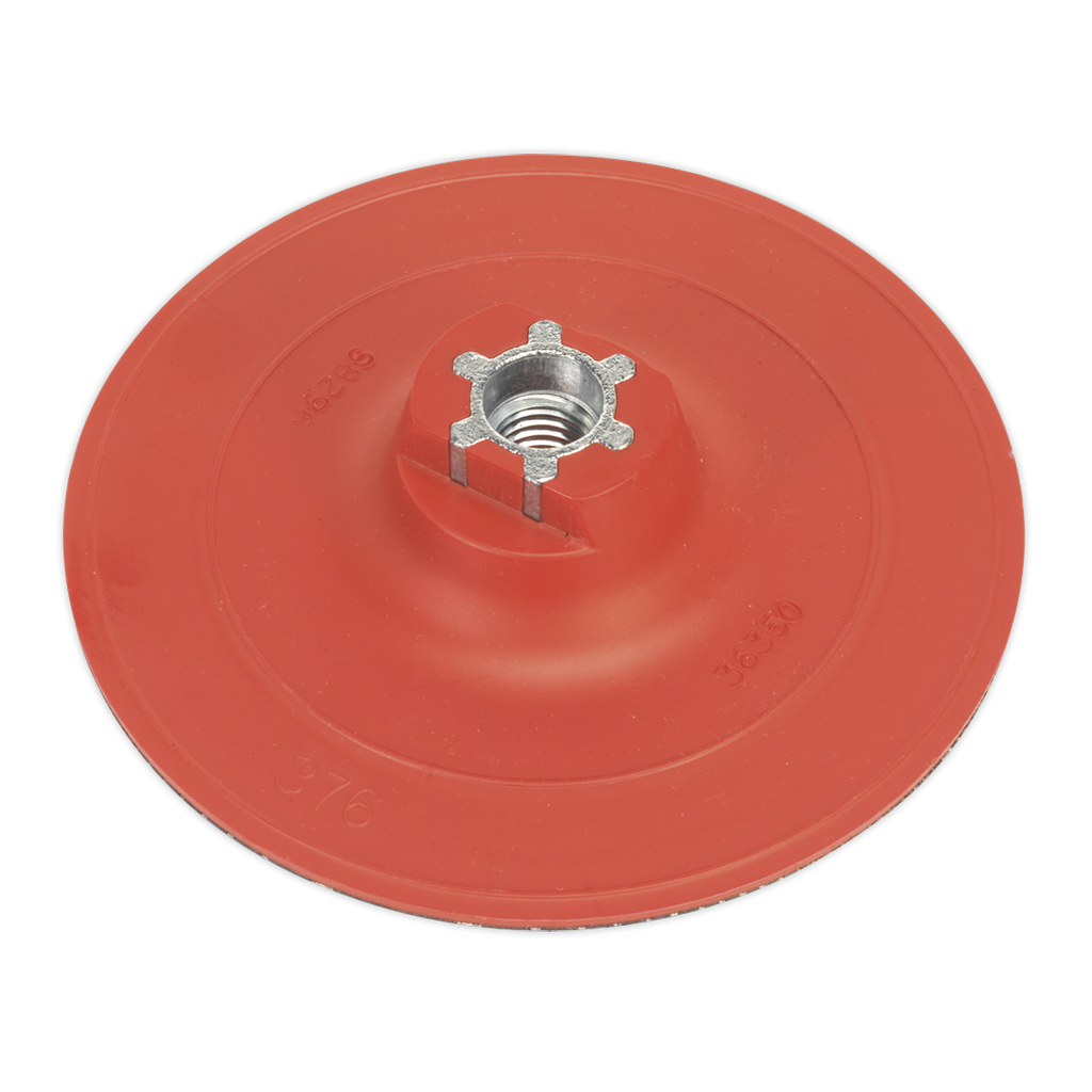 Sealey 120mm Hook-and-Loop Backing Pad M14 x 2mm