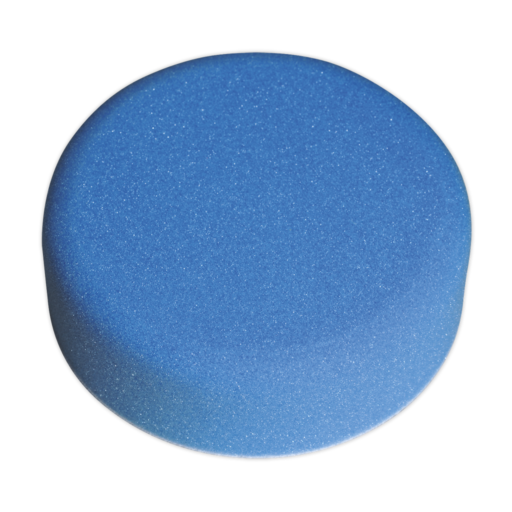 Hook-and-Loop Buffing & Polishing Foam Head 150 x 50mm - Blue/Medium