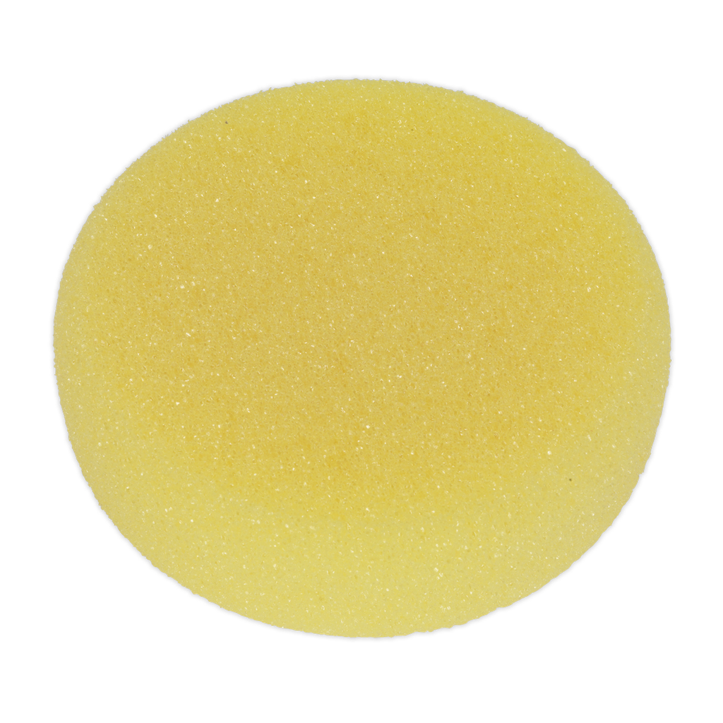Hook-and-Loop Buffing & Polishing Foam Head 150 x 50mm - Yellow/Coarse