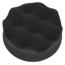 Hook-and-Loop Buffing & Polishing Foam Head 80 x 25mm - Black/Soft