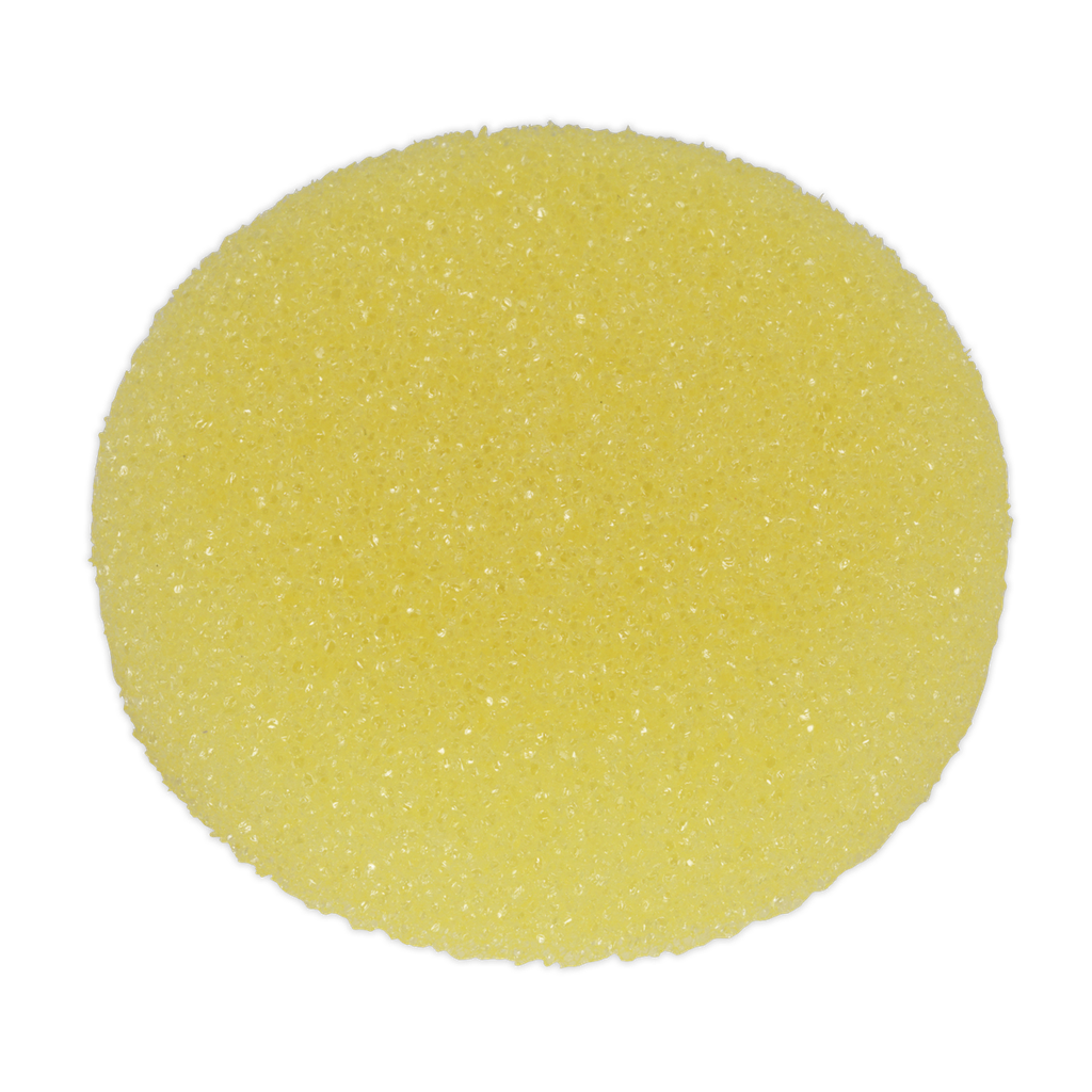 Hook-and-Loop Buffing & Polishing Foam Head 80 x 25mm - Yellow/Coarse