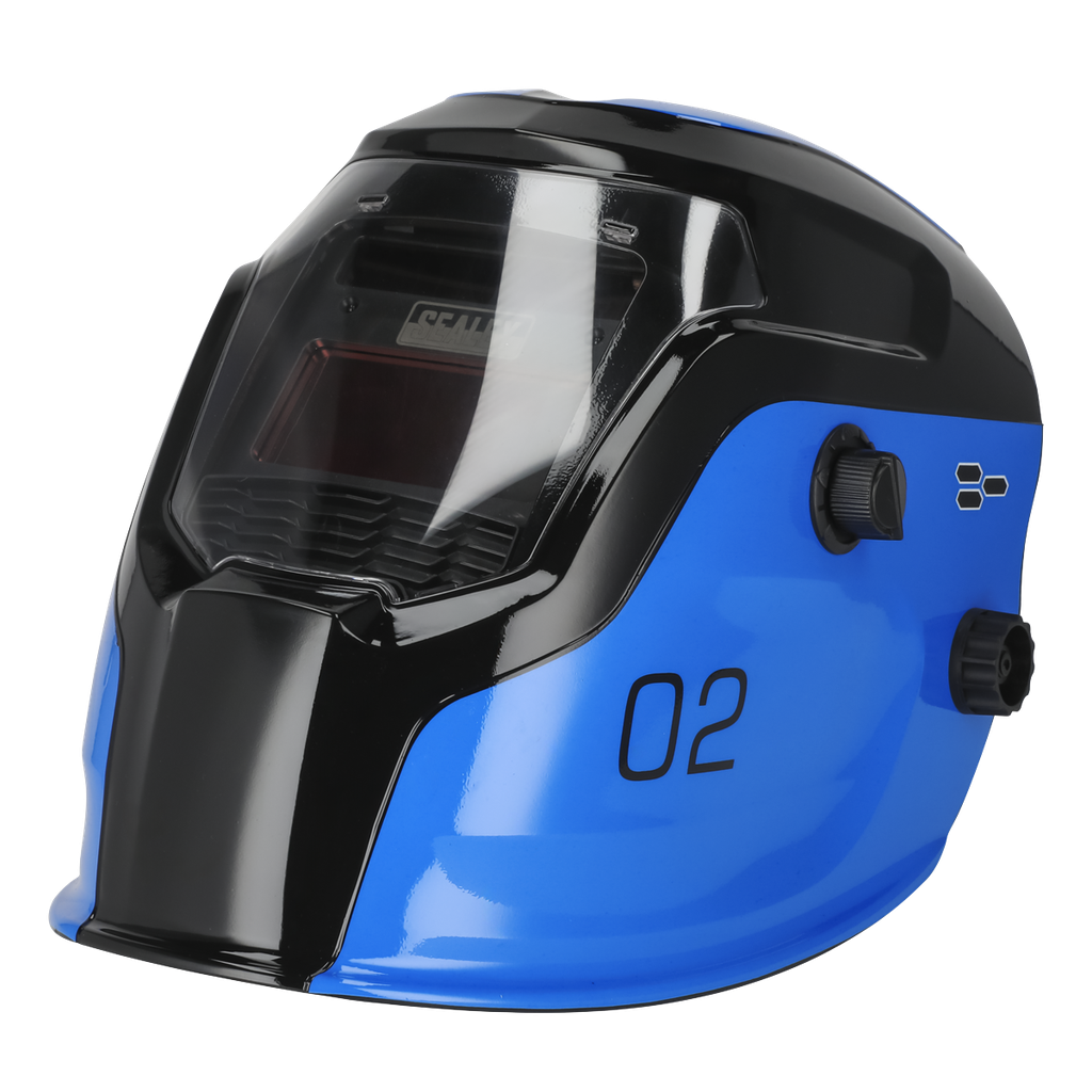 Sealey Auto Darkening Welding Helmet Shade 9-13 - Blue
