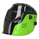 Auto Darkening Welding Helmet Shade 9-13 - Green