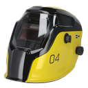 Auto Darkening Welding Helmet Shade 9-13 - Yellow