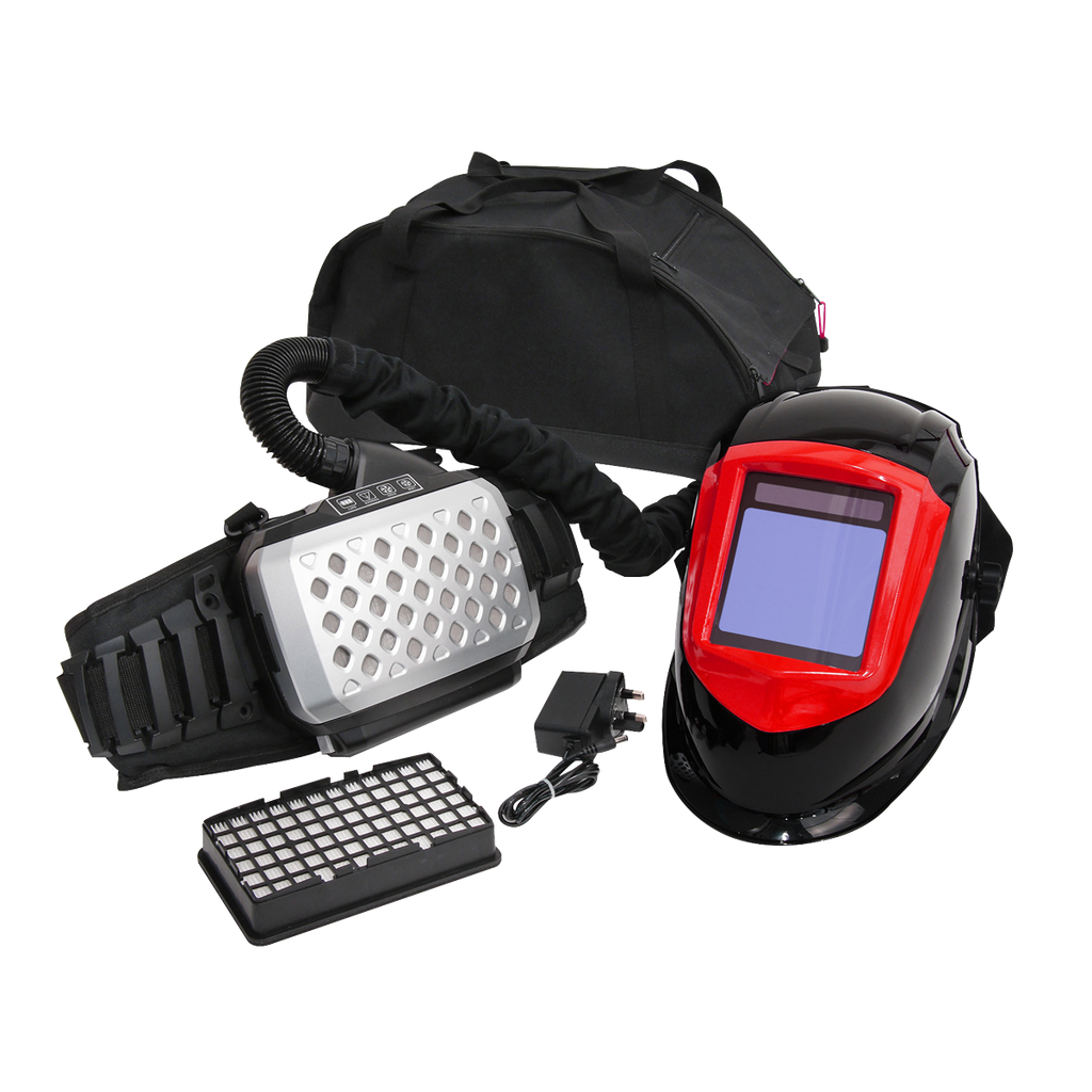 Sealey Auto Darkening Welding Helmet with TH3 Powered Air Purify