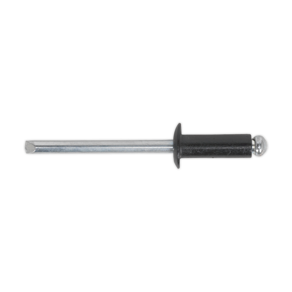 Sealey Aluminium Standard Flange Rivet 4.8 x 14mm, Black - Pack of 200