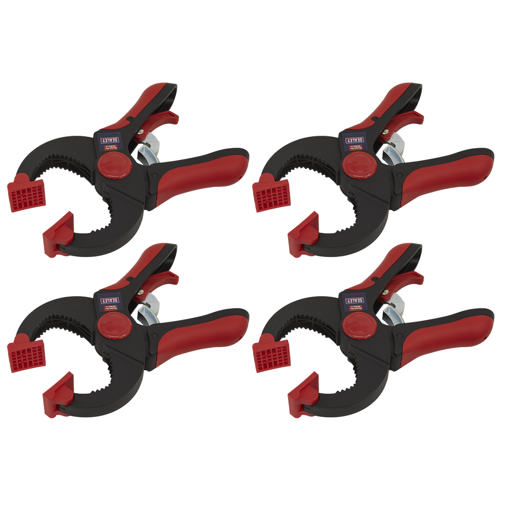 Sealey Ratchet Clamp Set 45mm 4pc