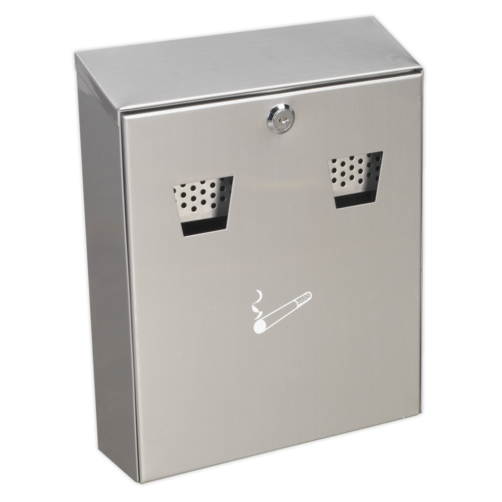 Sealey Wall-Mounting Cigarette Bin Stainless Steel