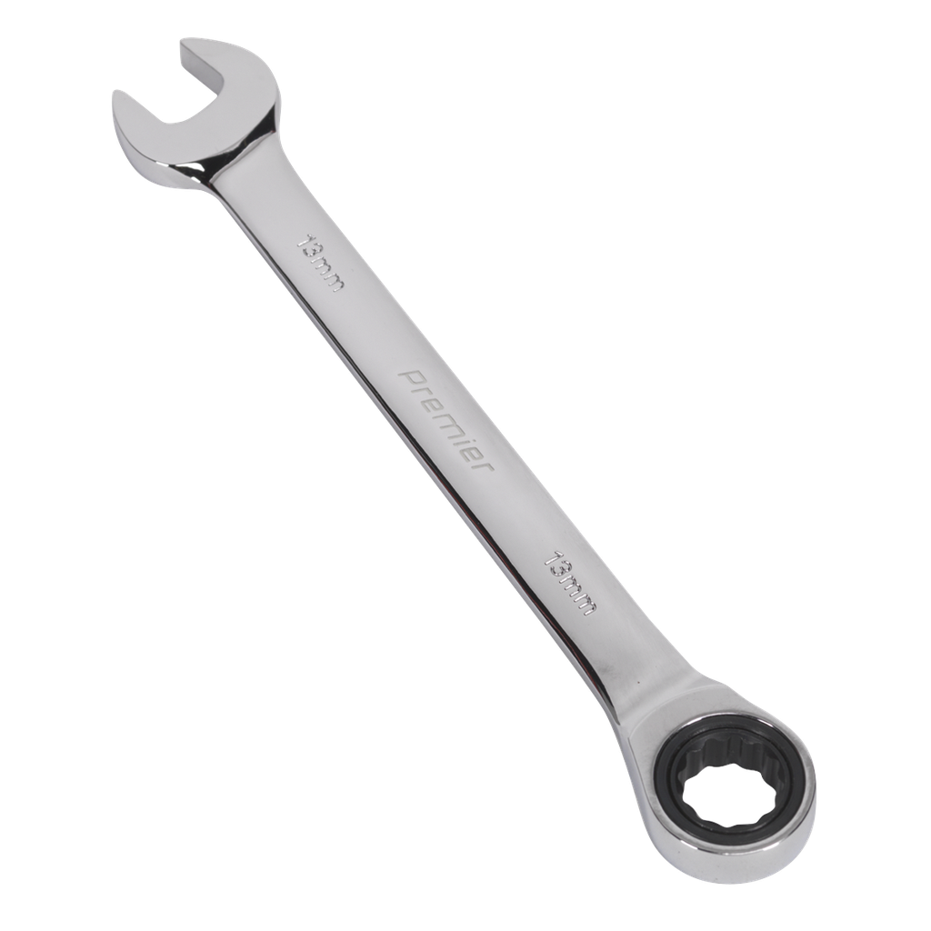 Sealey Premier Combination Ratchet Spanner 13mm